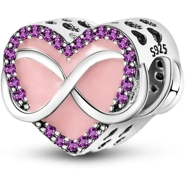 Heart Eternal Love Charm Pandora Compatible - Heart Eternal Love