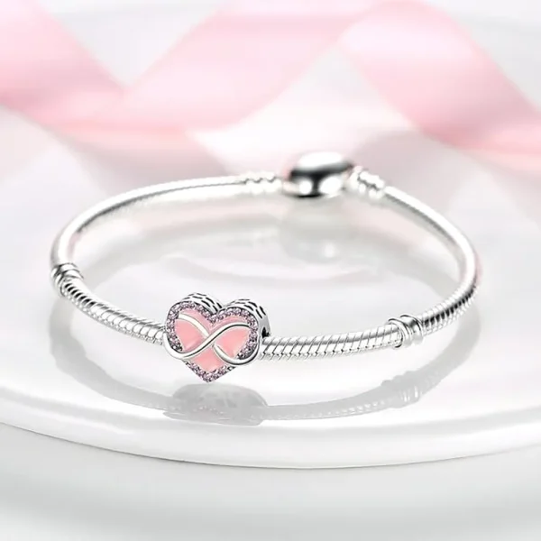Heart Eternal Love Charm Pandora Compatible - Heart Eternal Love - Image 2