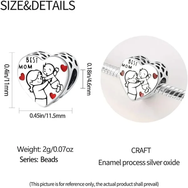 Best Mom Charm Pandora Compatible - Best Mom - Image 4