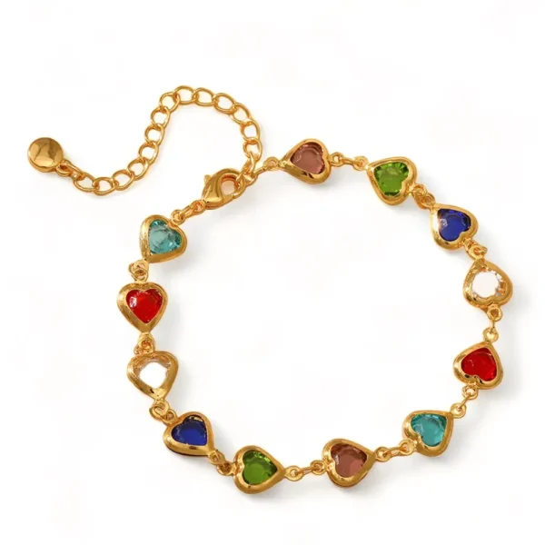 Heart Gold Bracelet - Casual Elegant Contemporary