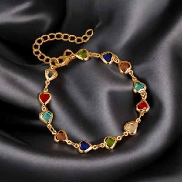 Heart Gold Bracelet - Casual Elegant Contemporary - Image 4