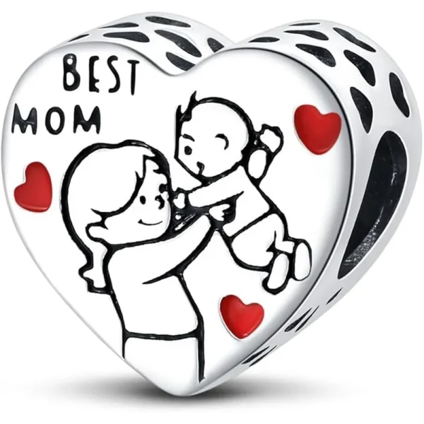Best Mom Charm Pandora Compatible - Best Mom