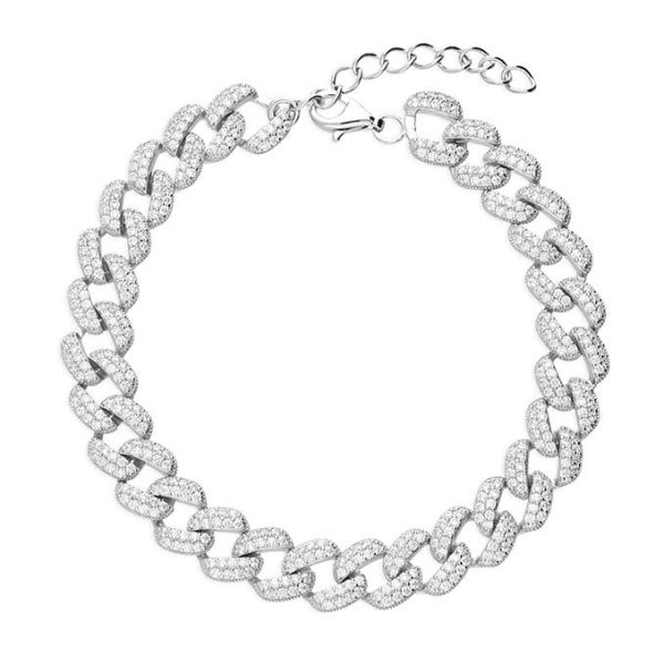 Lorram - 925 Sterling Silver Bracelet Crystal