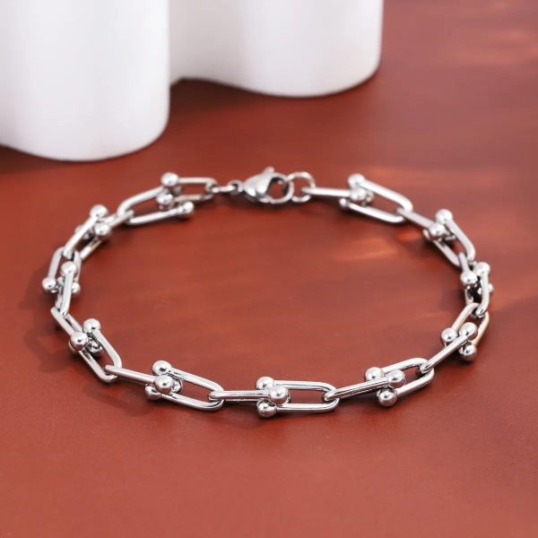 Lorram - Silver Horseshoe Bracelet - Image 4