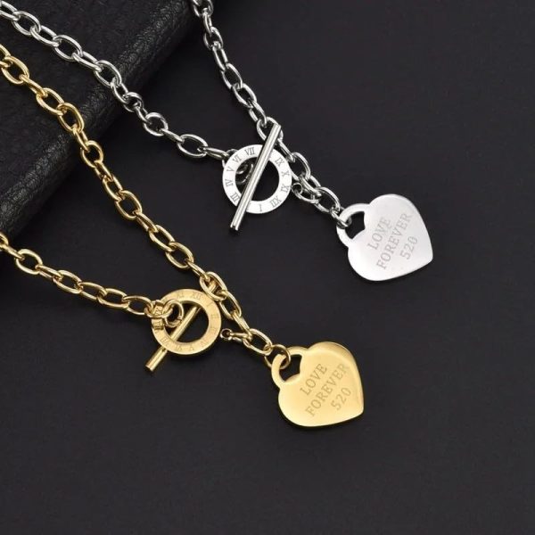 Lorram - 18K Gold Plated Heart Necklace - Image 3