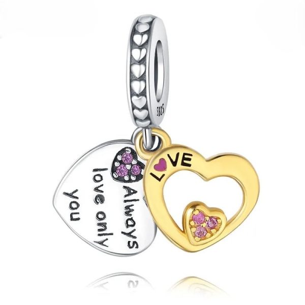 Lorram - Jewellery Always Love Only You Heart Pendant S925 Pandora Compatible
