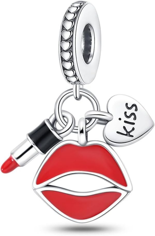 Lorram - Sexy Lipstick Charm Pandora Compatible - Image 3