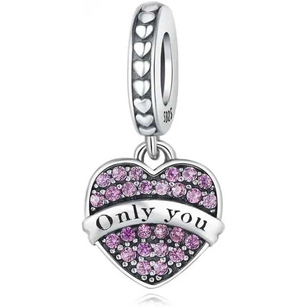 Only You Love Pendant S925 Charm Pandora Compatible - Only You Love Pendant