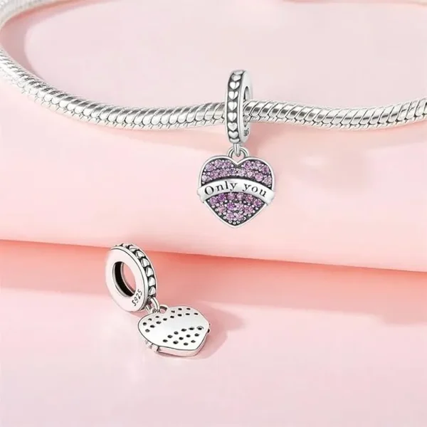 Only You Love Pendant S925 Charm Pandora Compatible - Only You Love Pendant - Image 2